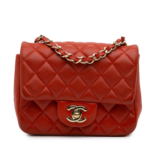 Chanel Mini Square Classic Lambskin Single Flap Rovelle Bags