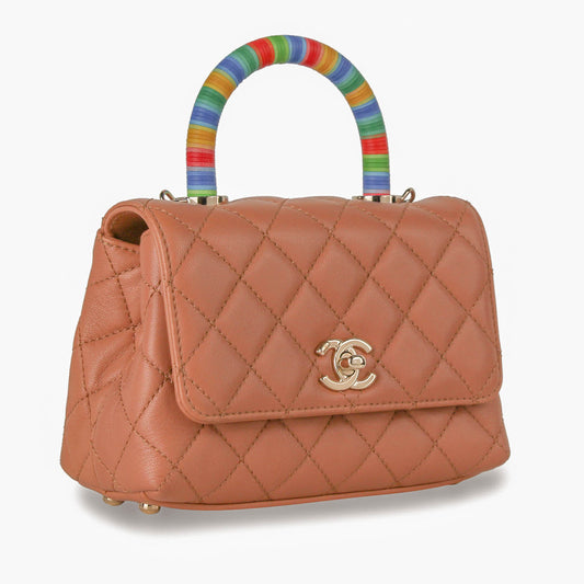 Chanel Mini Coco Rainbow Handle Rovelle Bags