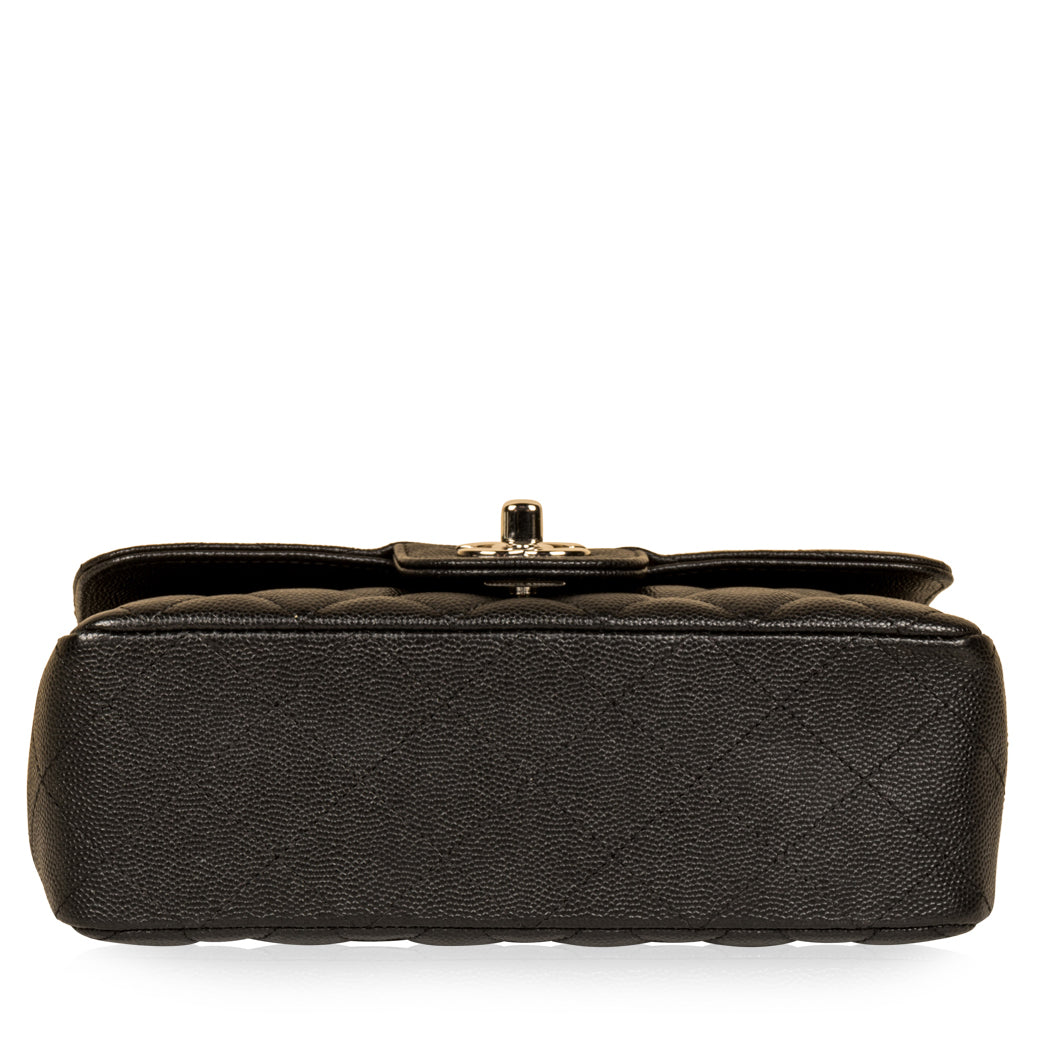 Chanel Classic Flap Caviar Black Shoulder Bag Style 104 Rovelle Bags