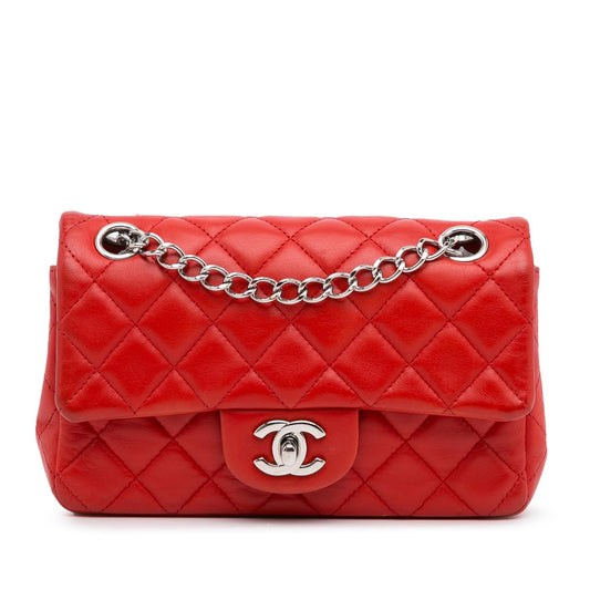Chanel New Mini Rectangular Classic Lambskin Single Flap Rovelle Bags