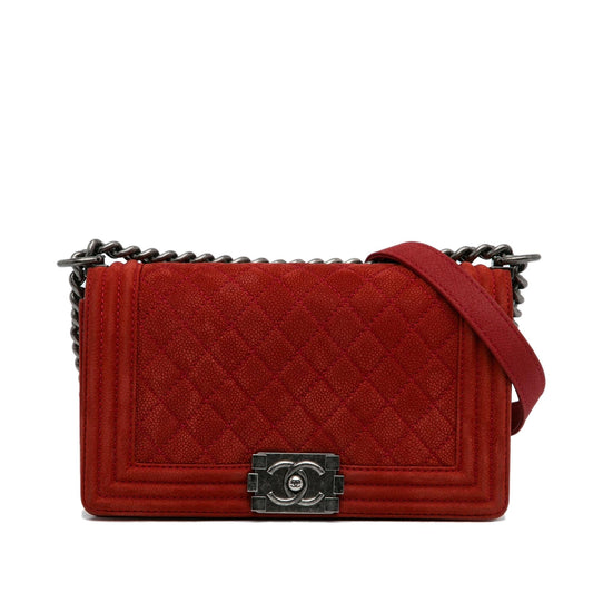 Chanel Old Medium Quilted Caviar Boy Flap Rovelle Bags