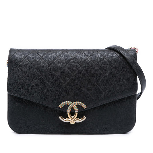 Chanel Paris Cuba Medium Caviar Thread Around Flap Rovelle Bags