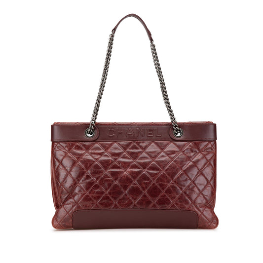 Chanel Quilted Aged Calfskin East West Tote Rovelle Bags