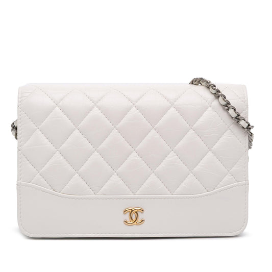Chanel Quilted Aged Calfskin Gabrielle Wallet On Chain Rovelle Bags