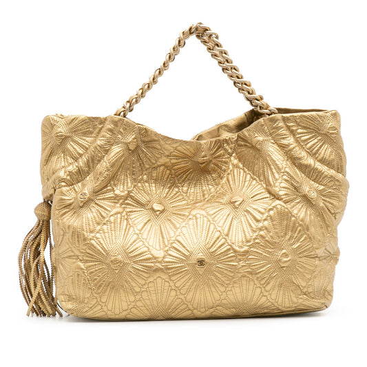Chanel Quilted Calfskin Ca D'Oro Tote Rovelle Bags