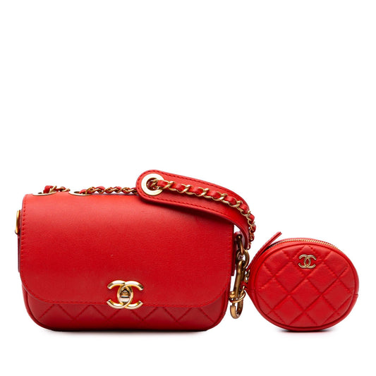 Chanel Quilted Calfskin Multi Pouching Flap Rovelle Bags