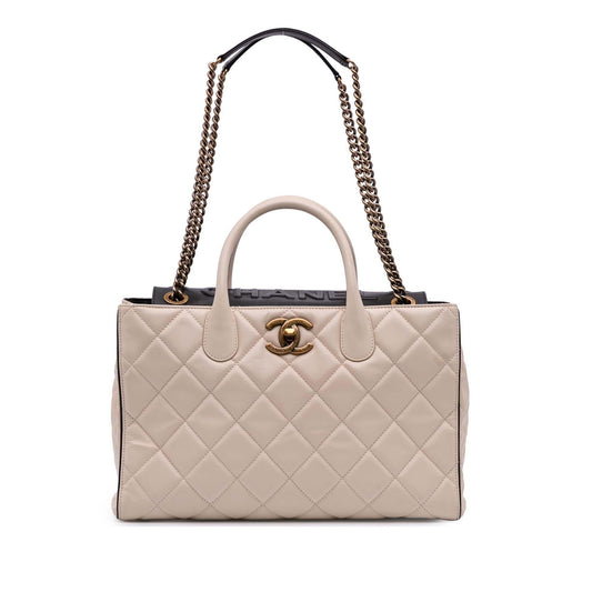 Chanel Quilted Calfskin Portobello Satchel Rovelle Bags