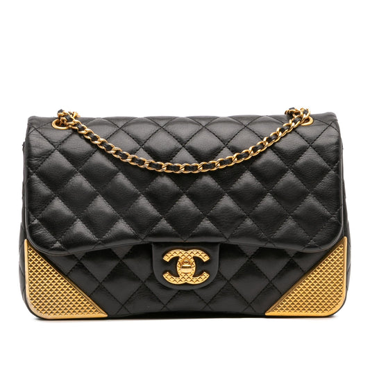 Chanel Quilted Calfskin Rock The Corner Flap Rovelle Bags