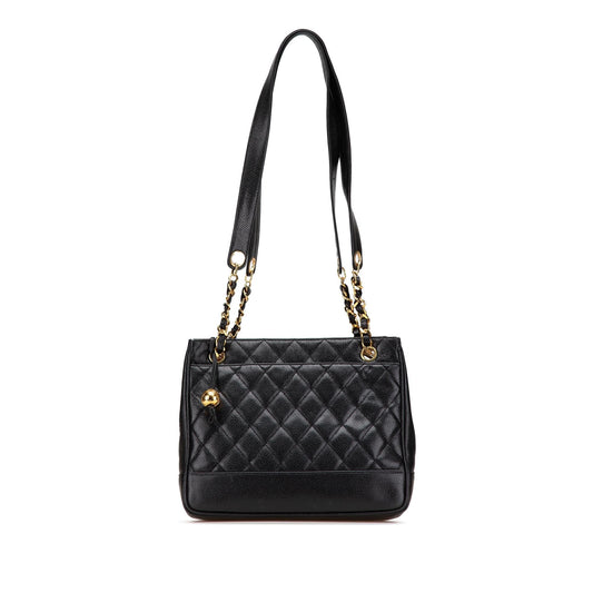 Chanel Quilted Caviar Chain Tote Rovelle Bags