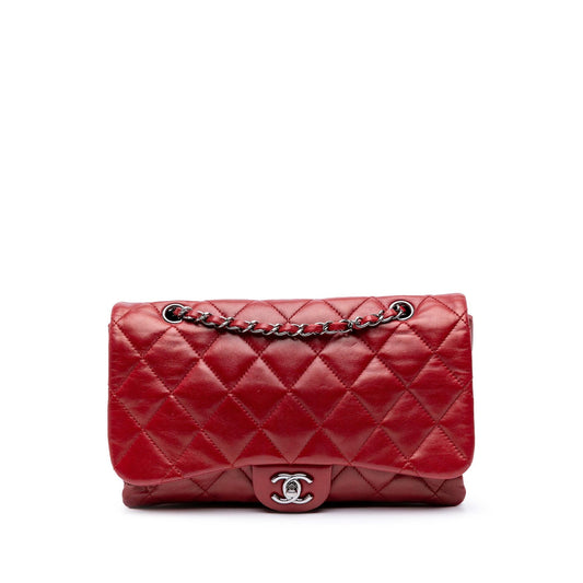 Chanel Quilted Lambskin 3 Accordion Flap Rovelle Bags