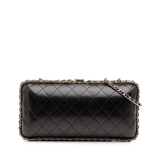 Chanel Quilted Lambskin Chain Around Clutch Rovelle Bags