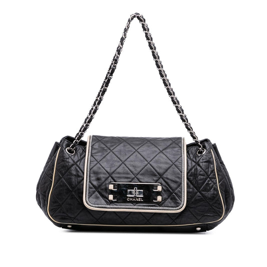Chanel Quilted Lambskin East West Accordion Flap Rovelle Bags