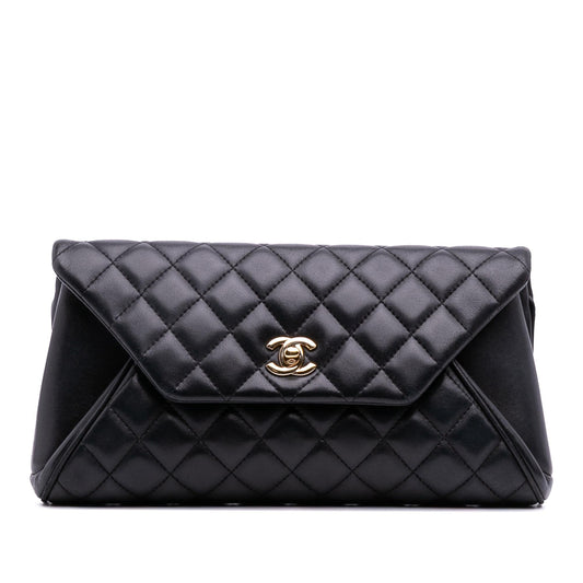 Chanel Quilted Lambskin Fold Up Again Clutch Rovelle Bags