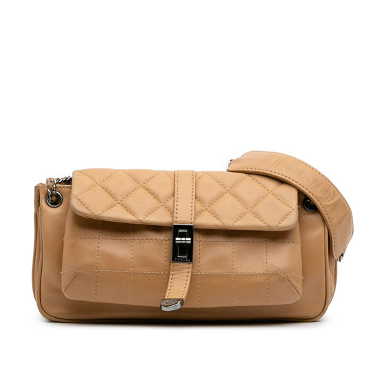 Chanel Quilted Lambskin Mademoiselle Lock Accordion Flap Rovelle Bags