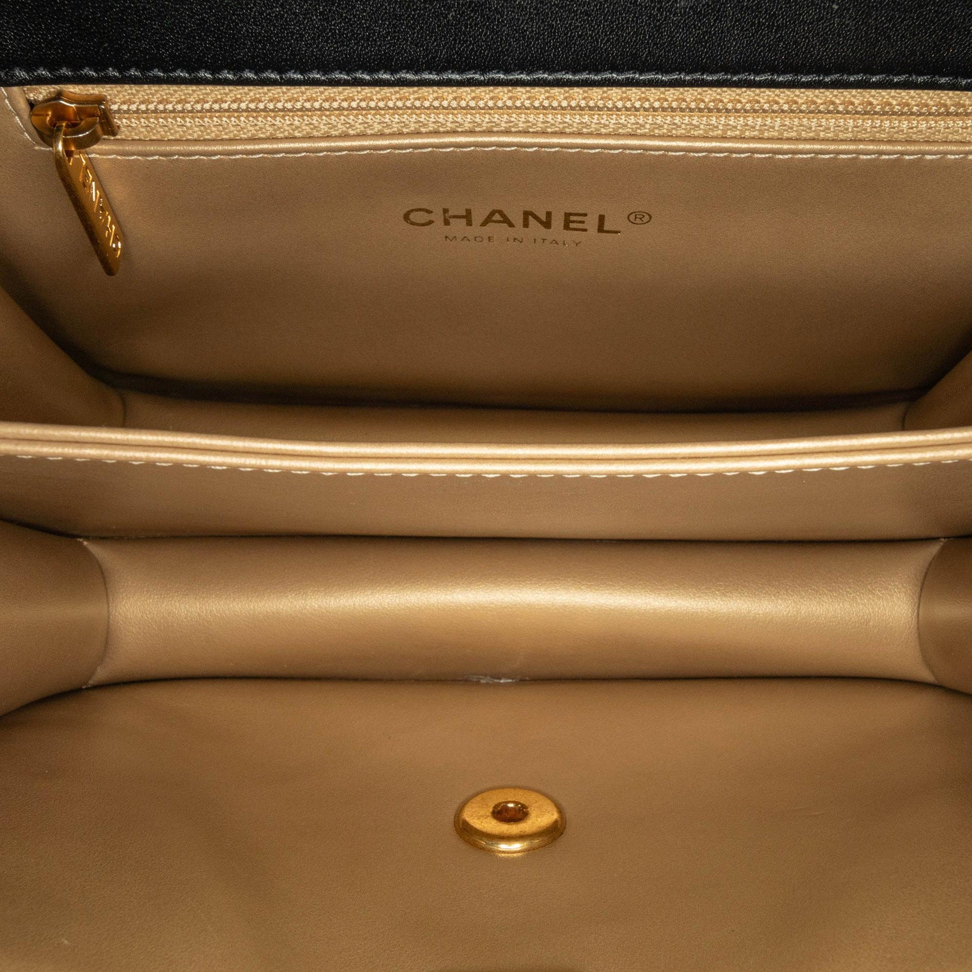 Chanel Quilted Lambskin Octagonal Buckle Crossbody Rovelle Bags