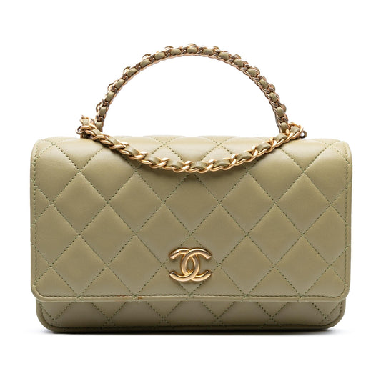 Chanel Quilted Lambskin Pick Me Up Wallet On Chain Rovelle Bags