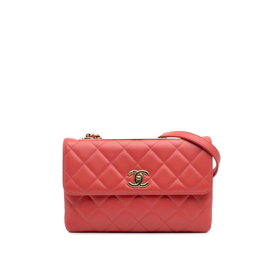 Chanel Quilted Lambskin Trendy Cc Flap Rovelle Bags