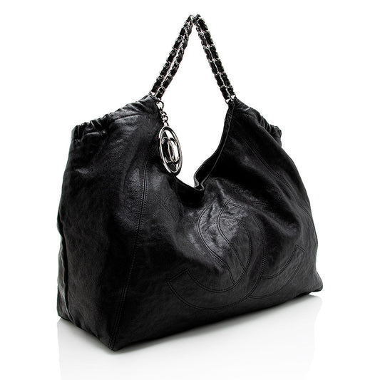 Chanel Quilted Leather CC Charm Hobo (SHF-15325) Shoulder Bag Rovelle Bags