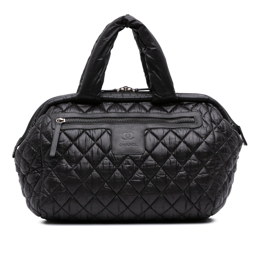 Chanel Quilted Nylon Coco Cocoon Bowler Bag Rovelle Bags