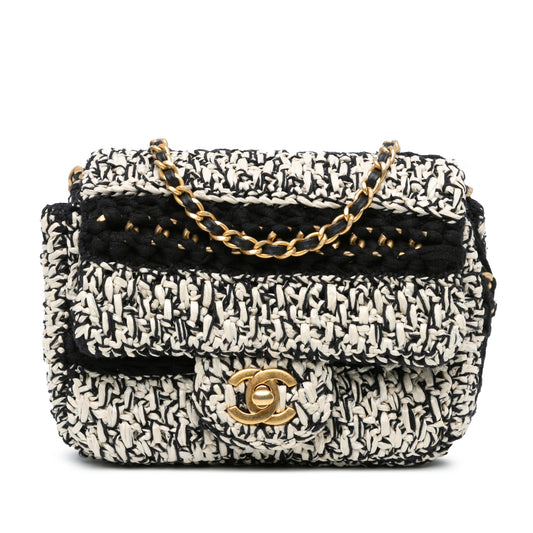 Chanel Raffia Braided With Love Flap Rovelle Bags