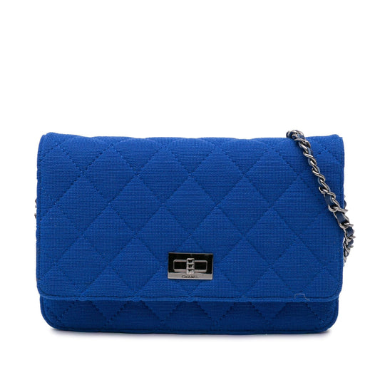Chanel Reissue 2 55 Quilted Jersey Wallet On Chain Rovelle Bags