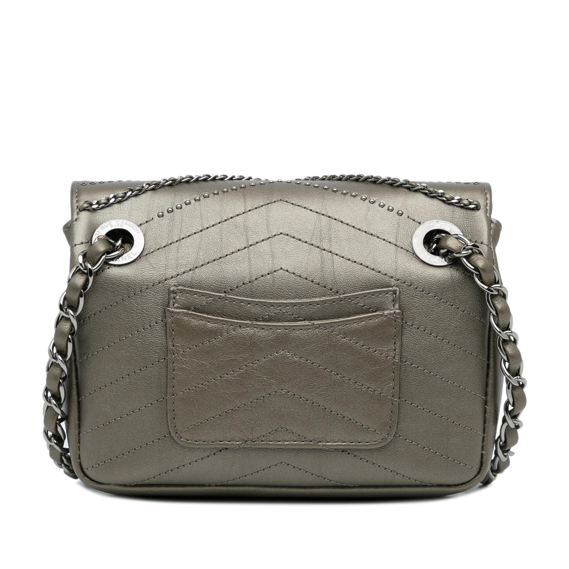 Chanel Small Chevron Data Center Envelope Flap Bag Rovelle Bags