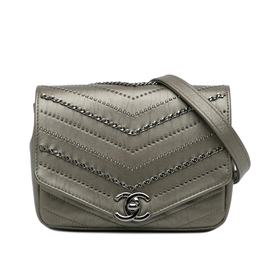 Chanel Small Chevron Data Center Envelope Flap Bag Rovelle Bags