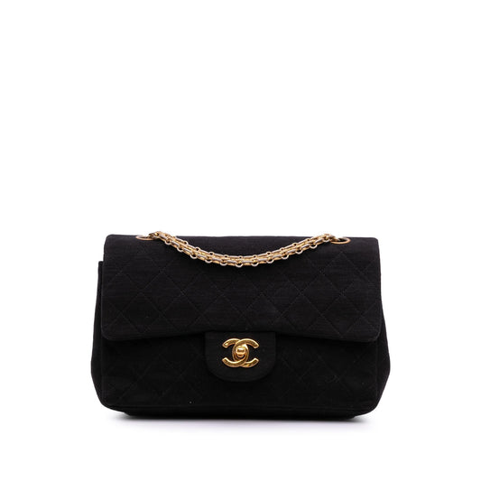 Chanel Small Classic Jersey Double Flap Rovelle Bags