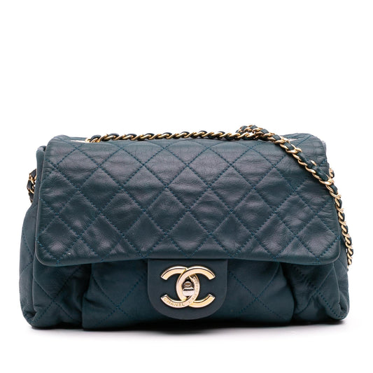 Chanel Small Iridescent Calfskin Chic Quilt Flap Rovelle Bags