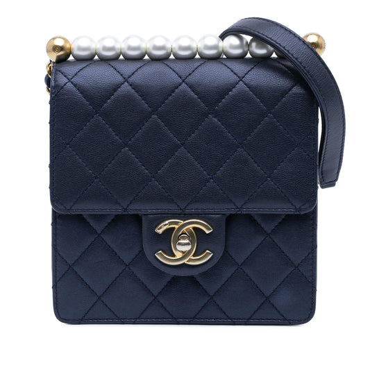 Chanel Small Lambskin Chic Pearls Flap Rovelle Bags