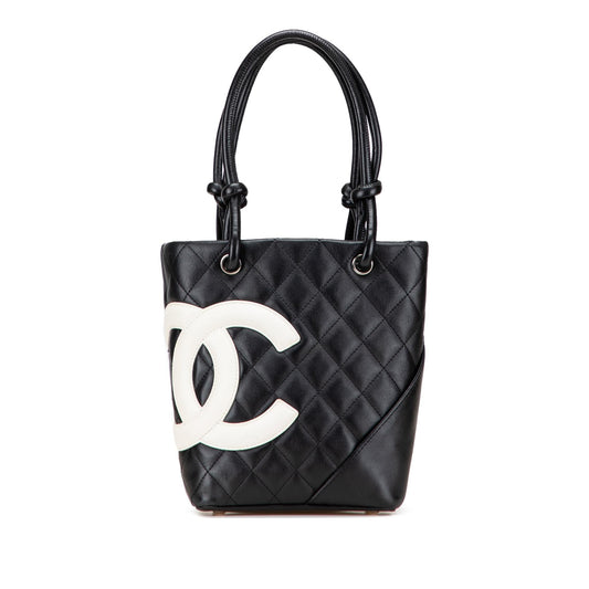 Chanel Small Quilted Lambskin Cambon Ligne Tote Rovelle Bags