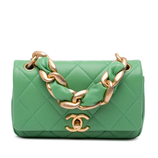 Chanel Small Quilted Lambskin Chain Is More Flap Rovelle Bags