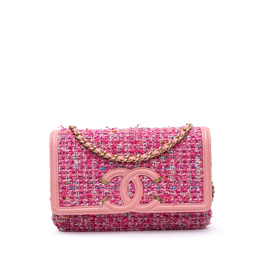 Chanel Small Tweed Cc Filigree Flap Rovelle Bags