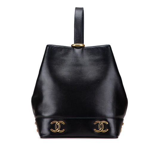 Chanel Triple Cc Lambskin Bucket Rovelle Bags