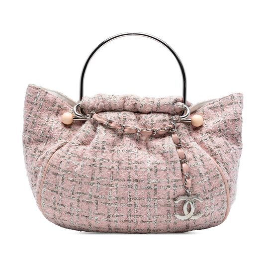 Chanel Tweed Boucle Knitting Top Handle Bag Rovelle Bags
