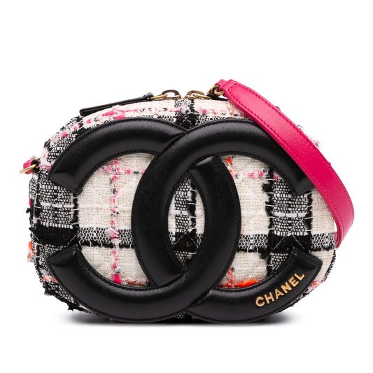 Chanel Tweed And Lambskin Coco Midnight Camera Bag Rovelle Bags