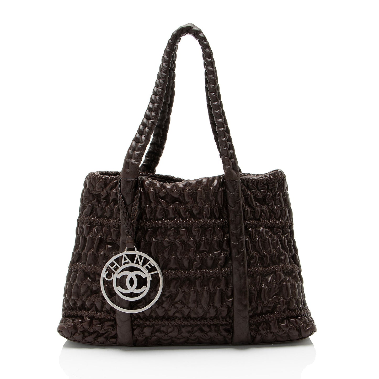 Chanel Wrinkled Lambskin Hidden Chain Tote Rovelle Bags