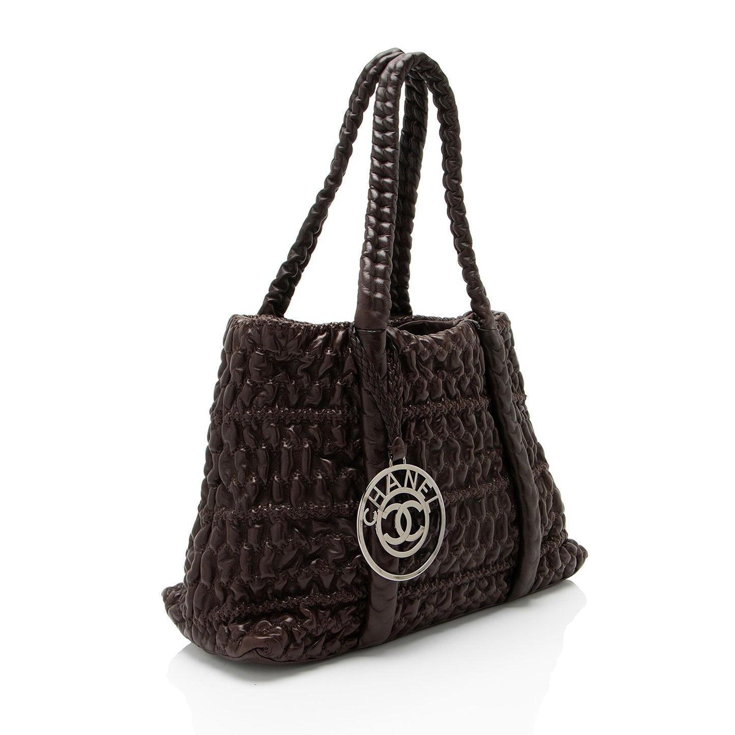 Chanel Wrinkled Lambskin Hidden Chain Tote Rovelle Bags