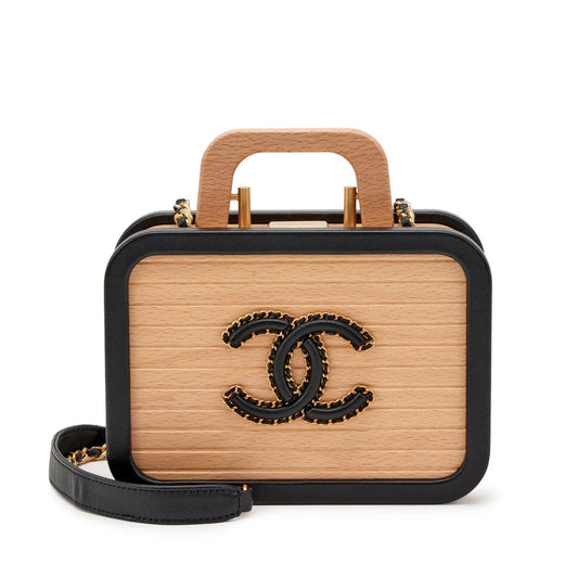 Chanel Vanity Lambskin Shoulder Bag Rovelle Bags