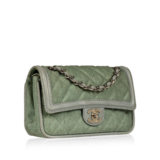 Chanel Seasonal Fabric Flap Bag Rovelle Bags