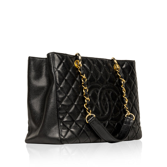 Chanel Timeless Caviar Black Tote Bag Style 9 Rovelle Bags
