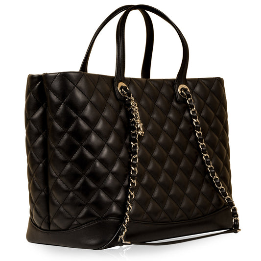 Chanel Shopping Tote Lambskin Black Tote Bag Style 2 Rovelle Bags