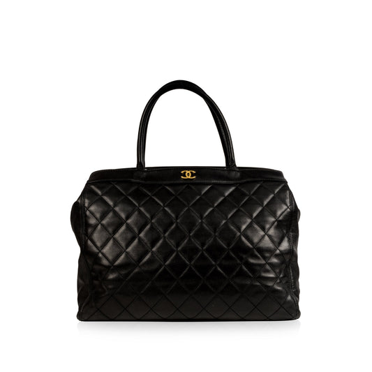 Chanel Timeless Lambskin Black Tote Bag Style 2 Rovelle Bags