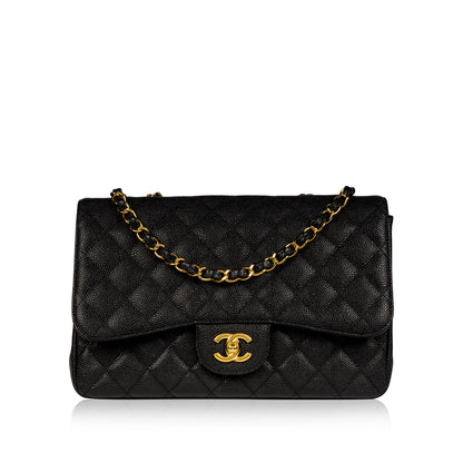 Chanel Classic Flap Caviar Black Shoulder Bag Style 56 Rovelle Bags