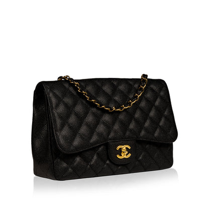 Chanel Classic Flap Caviar Black Shoulder Bag Style 56 Rovelle Bags