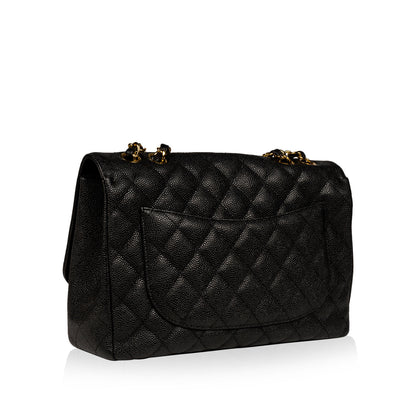 Chanel Classic Flap Caviar Black Shoulder Bag Style 56 Rovelle Bags