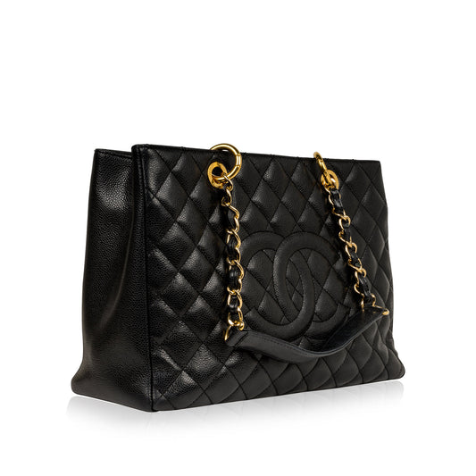 Chanel Timeless Caviar Black Tote Bag Style 10 Rovelle Bags