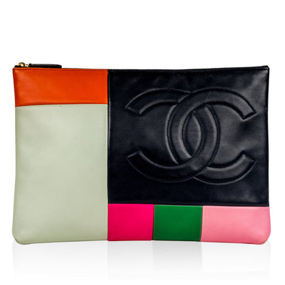 Chanel Luxury Lambskin Black Clutch Style 5 Rovelle Bags