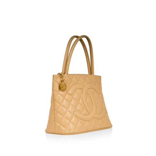 Chanel Medallion Caviar Gold Tote Bag Rovelle Bags