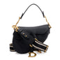 Christian Dior 2020 Black Calfskin Leather Mini Saddle Bag Rovelle Bags